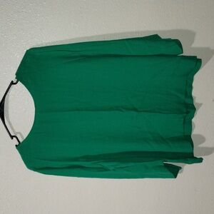 Anthropology SAM & LAVI size M green 3/4 sleeve blouse